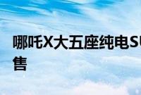 哪吒X大五座纯电SUV正式上市，8.98万元起售