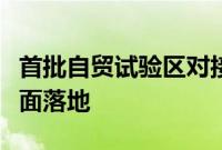 首批自贸试验区对接国际,高标准规则试点全面落地