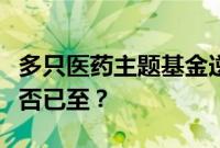 多只医药主题基金逆势上涨，“上车”时机是否已至？
