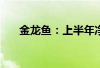 金龙鱼:上半年净利同比增长13.57%