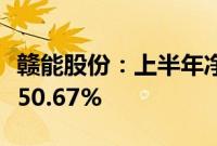 赣能股份:上半年净利润3.39亿元 同比增长150.67%