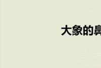 大象的鼻子有骨头吗