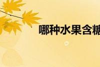 哪种水果含糖量更高山楂西瓜