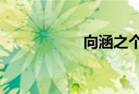 向涵之个人资料年龄