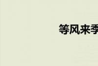 等风来季风吹向大海