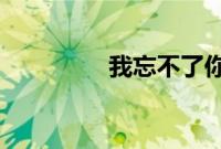 我忘不了你那深邃的眼眸