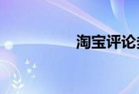 淘宝评论多少字有积分