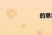 的意思是什么