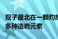 双子座北在一颗灼热的系外行星大气中探测到多种造岩元素