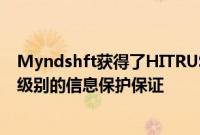 Myndshft获得了HITRUST基于风险的2年认证展示了最高级别的信息保护保证