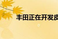丰田正在开发皮卡车可伸缩拖车带